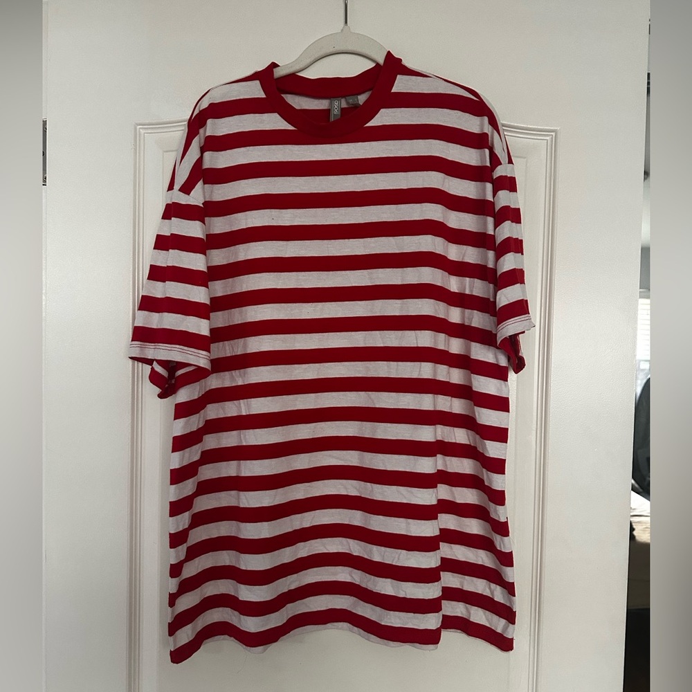 ASOS oversized striped tshirt